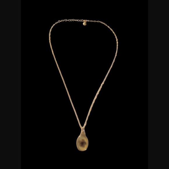 Sunstone Imports 14k Gold Plated Vintage Style Natural Pressed 1.5" Flower 20" - Picture 6 of 16